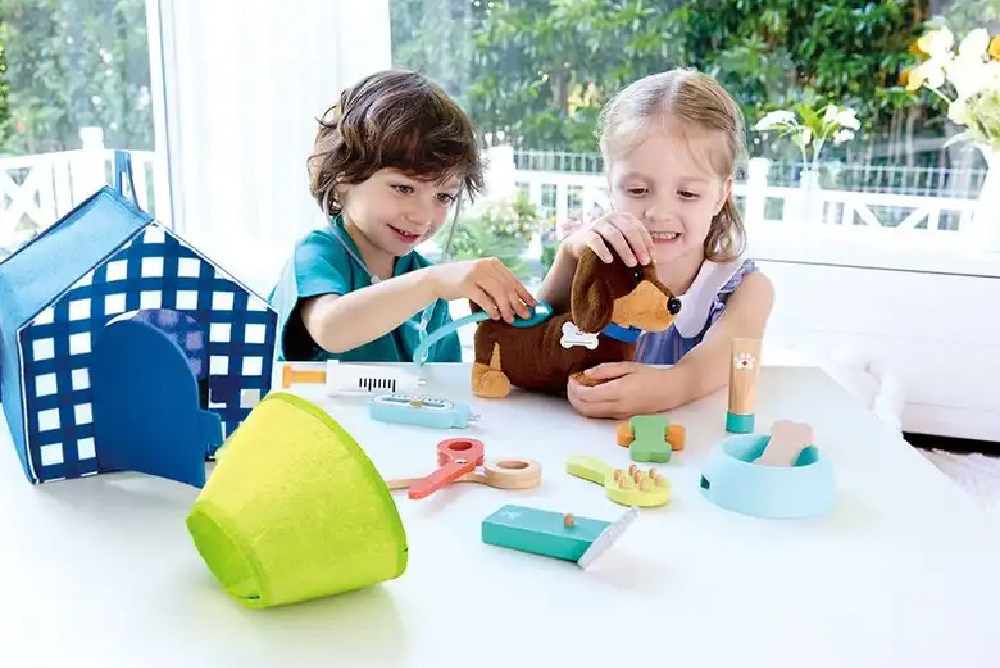 德國 Hape 小狗寵物醫院組合